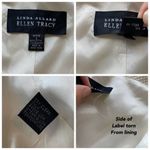 Ellen Tracy Linda Allard  Blazer Jacket Ivory Size 6P Petite Zip Front office Photo 5