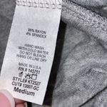 Fantastic Fawn  medium women’s gray short sleeve t shirt red white blue striped Photo 4