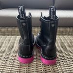 Dr. Martens New without box.  1460 Pink Sole Wanama Leather Jungle Zip Boots Photo 4