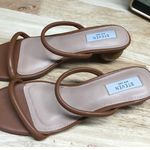 Steven New York Bala Women's 8.5 Brown Open Toe Ball Heel Strappy Slide Sandals Photo 3