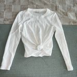 Madewell  Elwood Knot Front Top
Medium, BRIGHT IVORY
Item #5769410 Photo 0