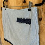 Golftini Blue & White Striped Golf Cotton Skort Lace Trim Sz 10 Photo 2