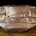 Coach Vintage Large Full Grain Brown Leather Top Handle Shoulder Bag NWOT Photo 5