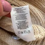 Calvin Klein  Tan Beige Cowl Neck Casual Knit Ribbed Sweater Size Medium Photo 8