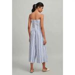 Club Monaco  Allentin Strapless Striped Wide Leg Linen Jumpsuit Photo 2