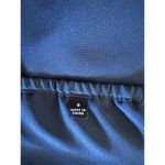 Madewell  Navy Blue V Neck Satin Mini Slip Dress Women’s Size 8 Photo 6