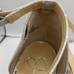 Jessica Simpson studs platform ankle straps silver pumps women Size 8 1/2 Photo 12