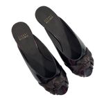 Stuart Weitzman Tortoise Shell Wedge Mules with Bow Women's Size 9M Photo 2