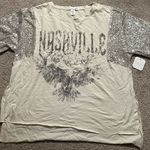 Altar'd State  Nashville Sequin Oversized Tee  Photo 1