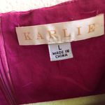 Karlie poplin V-neck maxi ruffle hem babydoll peasant whimsical cottage core dress puffy bubble sleeves Photo 2