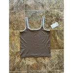 Athleta Renew Seamless Square Neck Tank Brownstone Beige/Bright White Size XL Photo 3