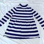 Free People We the free peplum top mock neck striped navy & white size XS Photo 0