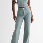 EXPRESS Blue Faux Leather Pants Photo 0