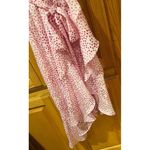 EXPRESS  Pink Dot High Neck Halter Ruffle Asymmetrical Dress Waist Tie Size Small Photo 6