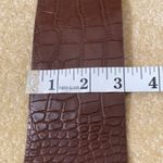 Women’s Barkwood Brown Wide Belt with Gold Buckle S NWT Photo 1