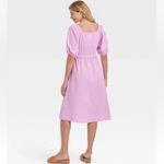 Universal Threads Universal Thread Dress Size Small Chalk Violet Puff Short Sleeve Cotton NWOT Photo 1