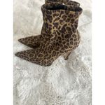 Good American  The Icon Booties Size 8/ Leopard Pointed Ankle Boots Photo 1