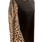 Tommy Hilfiger Tommy Hillfiger dress long sleeve size 6 black and cheetah Photo 2