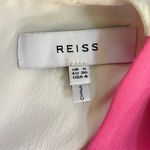 Reiss  Cheyenne Pink Bow Back Cut-Out Midi Dress Cocktail Wedding Guest Sz 4 🧡🎀 Photo 12