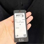 VERO MODA Black Knit Lightweight Ruffle Hem Short Sleeve Top Size Small NEW Photo 5