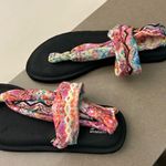 Colorful Sandals with Black Soles Athletech 7/8 M great shape Size undefined Photo 0