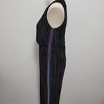 Wild Fable black rainbow stripe plisse jumpsuit size small Photo 4