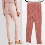 Faherty  Seabrook Jogger Sweatpants Whitewater Red Herringbone High Rise Photo 3