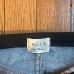 Alice + Olivia  Amazing Removed Waistband Genevive High Waist Straight Leg Jeans Photo 1