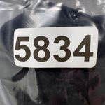 Bandolino Women Black Blouse Size 14 Button Down 3/4 Sleeve Eyelet Tie Waist Top Photo 7