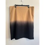 Anne Klein Skirt Women's Wool Blend Beige Black Midi size 2X Photo 1