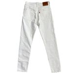 Levi's 501 Premium Skinny Distressed Jeans White Size 24 Photo 2