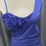 NWOT Sexy Bodycon Royal Blue Women’s One Shoulder Split Pencil Cocktail Dress Photo 2
