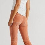 Free People Jenny slim flare orange corduroy jeans 26 Photo 0