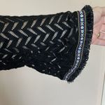 Crochet Dress Small Long Sleeve Midi Black Boho Hippie Pullover Photo 5