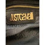 Just Cavalli Black Leather Hobo Bag with Tassel Charms Photo 5