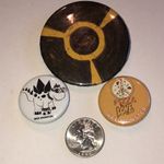 Wee Monster Button Pin Set White Photo 4