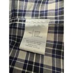 Tomas Maier Plaid Shirt Dress Long Sleeve Collared Button Down Italian SIZE 4 Blue Photo 6