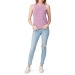 525 America  Purple 100% Cotton Halter Neckline Knit Sweater Tank Top Size XL Photo 1