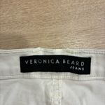 Veronica Beard  Debbie Skinny High Rise Jeans White Ankle Button Fly Size 26 Photo 2