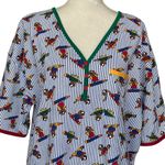 Vintage 90s Avon Christmas Pajama Dress Women’s Size M/L Teddy Bear Pencil Print Red Size L Photo 1