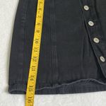 American Eagle Women’s Black Denim High Rise Mini Skirt Size 4 Photo 6