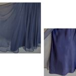 BCBGMAXAZRIA Steel Blue Silk Mini Dress Photo 10