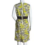 J. McLaughlin  Dress Womens 4 Yellow White Floral Flowers‎ Sheath Office Wedding Photo 3