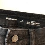 Old Navy  Black High-Rise Secret Smooth Pockets O.G. Straight Denim Jeans 4P Photo 2