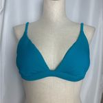 Red Carter  Teal Ribbed Bikini Top with padding adjustable straps Small NWOT Photo 1