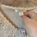 Christopher & Banks  Cream Lace Detail Long Sleeve knit Top large 

FAR1223 Photo 3
