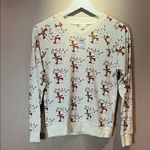 American Eagle New Women’s Rudolf Reindeer Crewneck pajamas fleece top XS NWT Photo 1