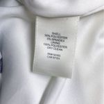 Eliza J Blue Floral Print One Shoulder Sheath Dress Metallic Ruffle Size 6 New Photo 8