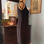 Ann Taylor Black Scalloped Sleeveless Sheath Dress Photo 5