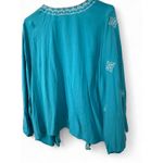 Ariat NWT | S | Kimono Cardigan Nita Teal Embroidered Womens Open Blouse Photo 9